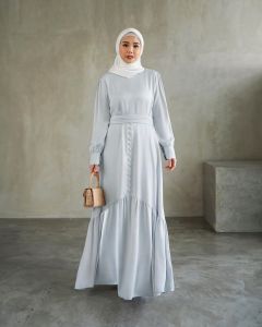 Gamis Kondangan Aesthetic Satin Silk Premium Import Simple Elegant Murah Mewah Kualitas Premium 2023