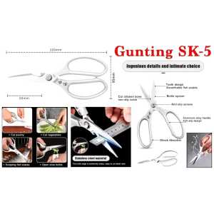 Gunting Dapur Stainless SK-5 / Gunting Dapur Jepang Super Tajam Kuat Serbaguna