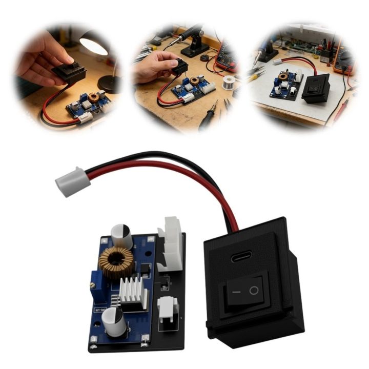 VERMILL Hỗ trợ PD 3.0 Bảng mạch nguồn Mod Giao diện Type C Thay thế Bộ ...