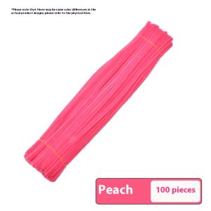 ASRV Macaron Color Twisted Stick DIY Material Package Wholesale Simulation Plush Wool Tops Folding Stick Twisted Stick Material Flower