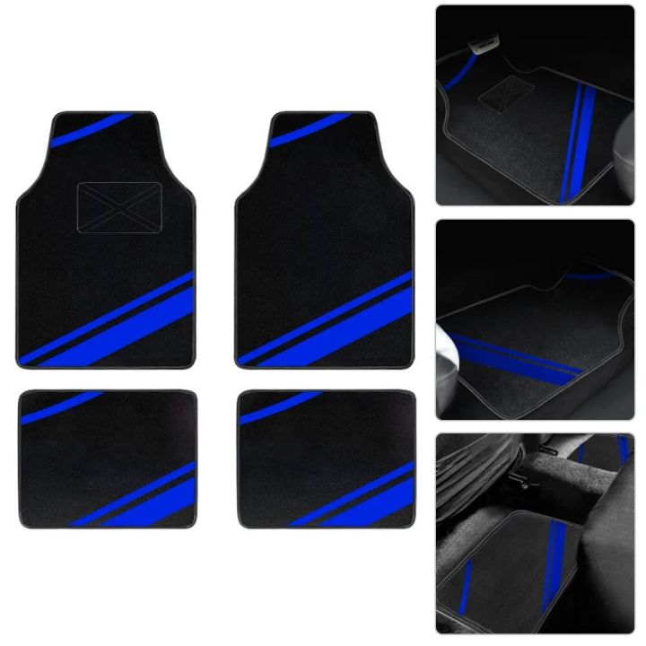 4Pcs Car Floor Mats Universal Carpet Full Set Auto Essories Automobile ...