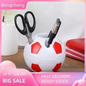 dongcheng 1pc Soccer Ball Shaped Toothbrush Pen Pencil Holder Desktop Rack Student Gift