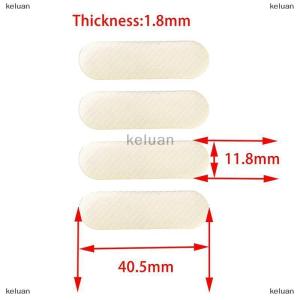 {keluan} 4PCS Black Rubber Feet Thickness 1.8mm Anti-slip Self-adhesive Silicone Shockproof Protective Pad For Keyboard Base Cabinet