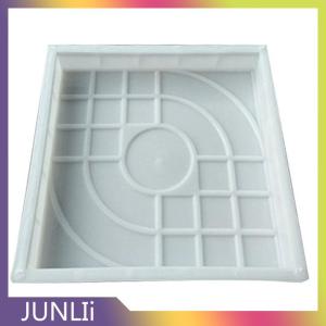 JUNLIi เครื่องทำทางเดินแบบ DIY แม่พิมพ์อิฐคอนกรีตหินสี่เหลี่ยมสำหรับแผ่นคอนกรีตลานสวนสนามหญ้าทางเท้าถนนทางเดินรถแล่น