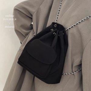 2026 NEW ARRIVAL Korean Minimalist Waterproof Stylish Drawstring Shoulder Bag Backpack