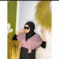 Outer kekinian ootd hijab crop top yura korea  rufly polos cringkle airflow viral. 