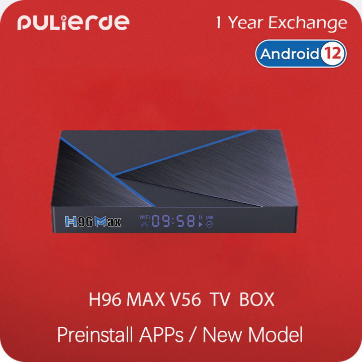 2023 H96 Max V56 (Preinstall 10k Channels/Movies) TV Box 4GB+64GB