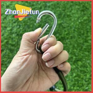 zhanjietun 30 60 90 120cm Carabiner Elastic Rope Outdoor Camping Luggage Strap Clothesline Stretch Durable Camping Equipment Multifunction
