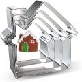 Christmas Tree Cookie Cutter Set of 4 - Bulk, Large, Medium, Small Sizes Xmas Tree Cookie Cutters Biscuit Molds for DIY Chirstmas Day Holiday Party Decorations - Stainless Steel Azflyife. 