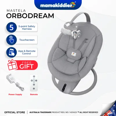 Mastela OrboDream 360° Electric Baby Swing Cradle | Bluetooth Music | Remote | 5 Speeds | 0-36M | 15kg