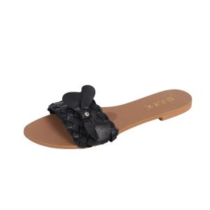 SAK Chic Bow-Knot Woven Flat Sandals for Women AK-1