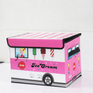 Japanese Cartoon Car Storage Box Foldable Dormitory Clothing Storage Box Waterproof Moisture-Proof Toys Snack Storage Box