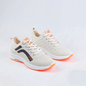 Giày Thể Thao Nữ Sneaker Đi Tập Gym Chạy Bộ Đế Bằng Cao 3p Chất Liệu Lưới Dệt Kim Mềm Mại Đi Nhẹ Êm Chân