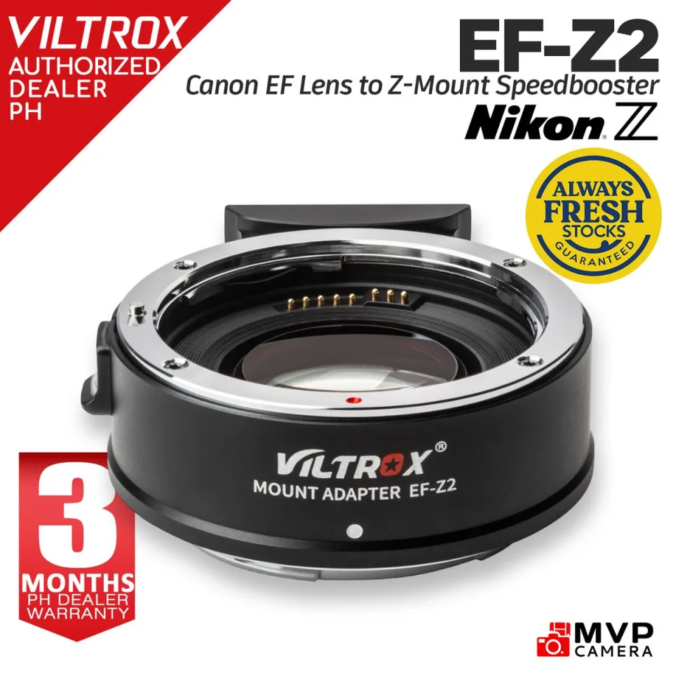 [AUTHORIZED PH] VILTROX EF-Z2 AF Adapter Speedbooster for EF FF lenses to  Nikon Z Z-Mount APSC MVP CAMERA