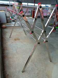 Jemuran stainless 9 palang kokoh merek Bufalo jemuran besar jemuran jumbo jemuran kotak jemuran baju