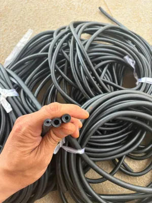 2 mét dây thun ống 8mm lỗ 4mm siêu đàn hồi màu đen