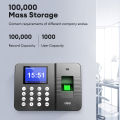 Deli Fingerprint Attendance Machine Fingerprint Recognition 2.4'TFT Screen Biometric E3960. 