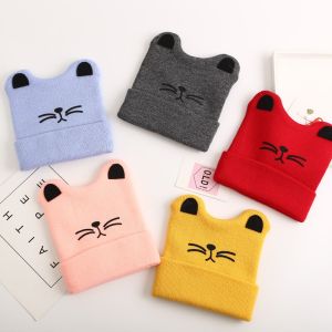 0-3 Tuổi Mũ Bé Trai Bé Gái Phim Hoạt Hình Mùa Đông Mũ Len Mùa Thu Sơ Sinh Dễ Thương