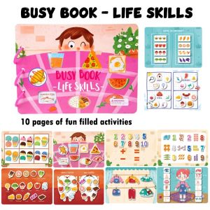 Kids Busy Book / Quiet Book / Educational Toys for Kids / Kids Goodie Bag Gifts / Children Day Gift / Christmas Gift