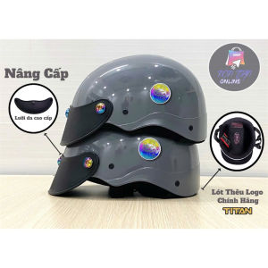 [TẶNG TEM BIKER] Nón Bảo Hiểm CHÍNH HÃNG TITAN HELMET - Sơn Nhiều Màu - Phủ Nano - Gắn 3 Ốc Titan Gr5 + Mèo Thần Tài May Mắn