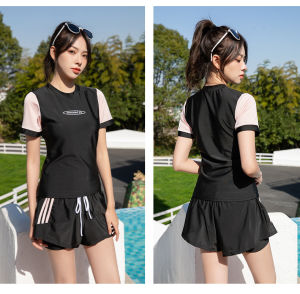 40-65KG ชุดว่ายน้ำผู้หญิง กันแดด กันUV 2สี มีฟองและซับใน 2269