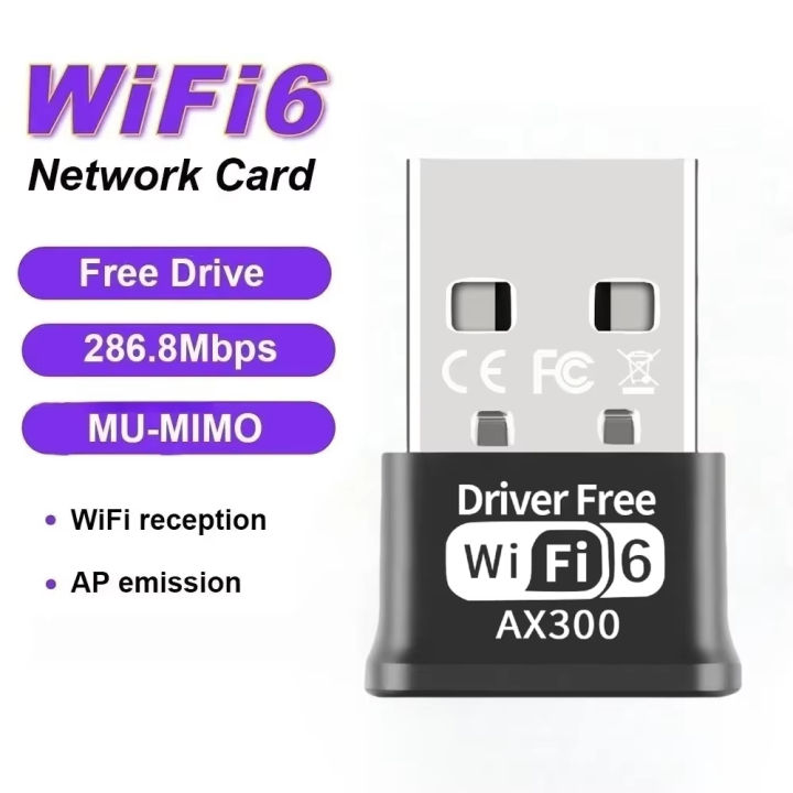 KEBETEME%20WIFI%206%20USB%20Adapter%20AX300%20Network%20Card%20Mini%20USB%20Dongle%202.4GHz%20802.11AX%20Wireless%20Dongle%20Receiver%20For%20Win%207/10/11%20Drive%20Free%20-%20Image%207
