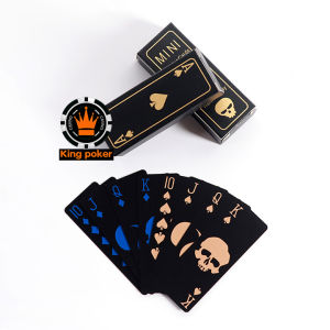 Bài mini poker đen 100% plastic không thấm nước