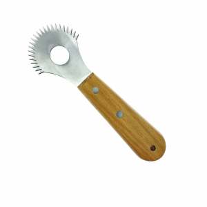 Coconut Grater Wooden Handle Stainless Steel Blade Parut Kelapa Kayu Kukur Manual Kitchen Tool 椰蓉刨丝器