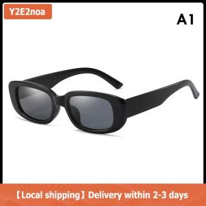 【Local shipping】 Fashion Sunglasses Women Rectangle Shades Vintage Sun Glasses Men Brand Designer Newest Female Eyewear Trendy Festival Party