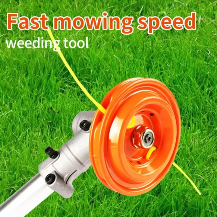 จานเอ็นตัดหญ้าเหล็ก หัวเอ็นอลูมิเนียม พร้อมเอ็น 4 เส้น