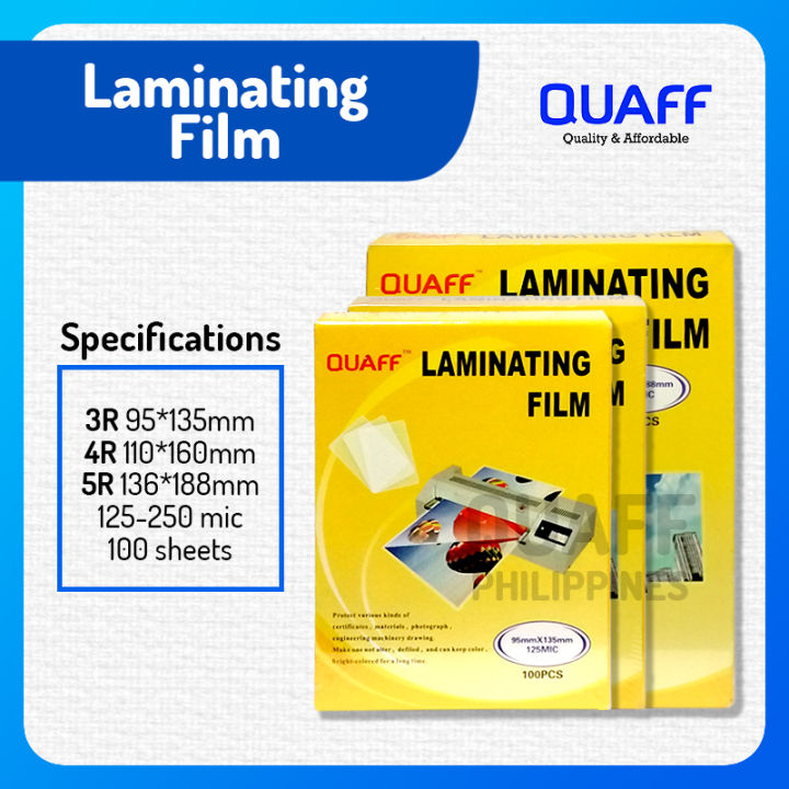 3R | 4R | 5R Size QUAFF Laminating Film 125micron and 250micron Hot ...