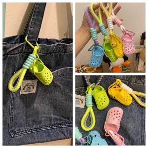 THOMA Móc khóa nhựa Móc khóa giày mini Vui vẻ Hoạt hình Móc khóa dễ thương Thời trang Móc khóa xe hơi  dây chuyền túi Trang trí ba lô