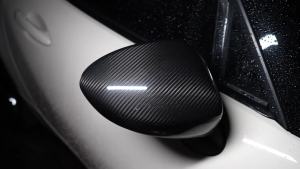 OnlyF U For Mazda MX-5 MX5 Miata 2015-2024 Carbon Fiber Exterior Car Rear Side Wing Mirror Caps Add On Rear View Mirror Cover Trim B3K9H