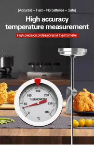 greatfunny Household fryer oil thermometer high temperature food baking thermometer