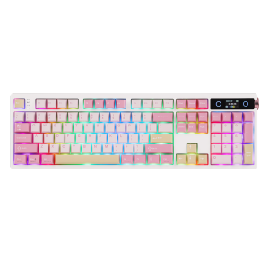 EPMaker TH108 PRO Full Size Mechanical Keyboard with Screen & Knob RGB Backlit Hot Swap Custom Driver 10000mAh Battery Gasket Mount