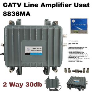 CATV Line Amplifier Usat 8836MA Booster Besar 2 way 8836 MA 30db