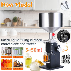Manual Gel Paste Filling Machine Adjustable 5-50ml Bottle Filling Machine Stainless Steel Liquid Filler Filling Machine