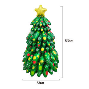 ลูกโป่งต้นคริสต์มาสขนาดใหญ่อุปกรณ์ตกแต่งในร่มและกลางแจ้งของตกแต่งงานปาร์ตี้คริสต์มาสซานตาคลอสต้นคริสต์มาสลูกโป่งฟอยล์อุปกรณ์ปาร์ตี้คริสต์มาสต้นคริสต์มาส DIY แฮนด์เมด