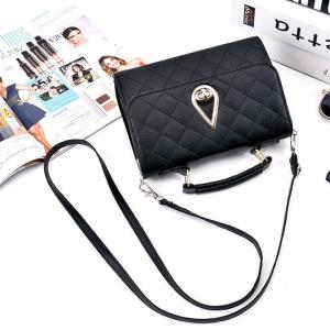Tas Selempang Wanita Kasual Handbag Cewek Fashion Korea Kekinian Kulit PU Sling Bag Bahu COD T123