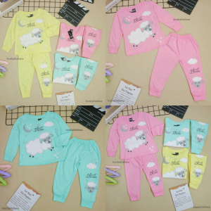 Piyama Za-ra Baby 3-18 Bulan / EXPORT Quality Baju Tidur Karakter Kaos Lengan Celana Panjang Kios Balita Fawa