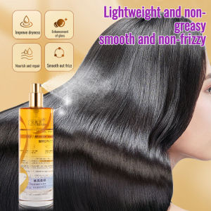 JS Hair Shine Spray Argan Oil Smooth Shiny Hair Instant Brightening One Spray Technology Hair Care Product