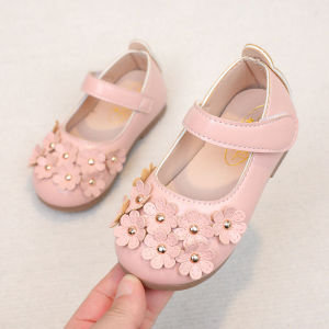 Umlimited cô gái đáng yêu hoa da mềm Giày tây chống trơn trượt 1-8 tuổi trẻ em Velcro Giày bệt