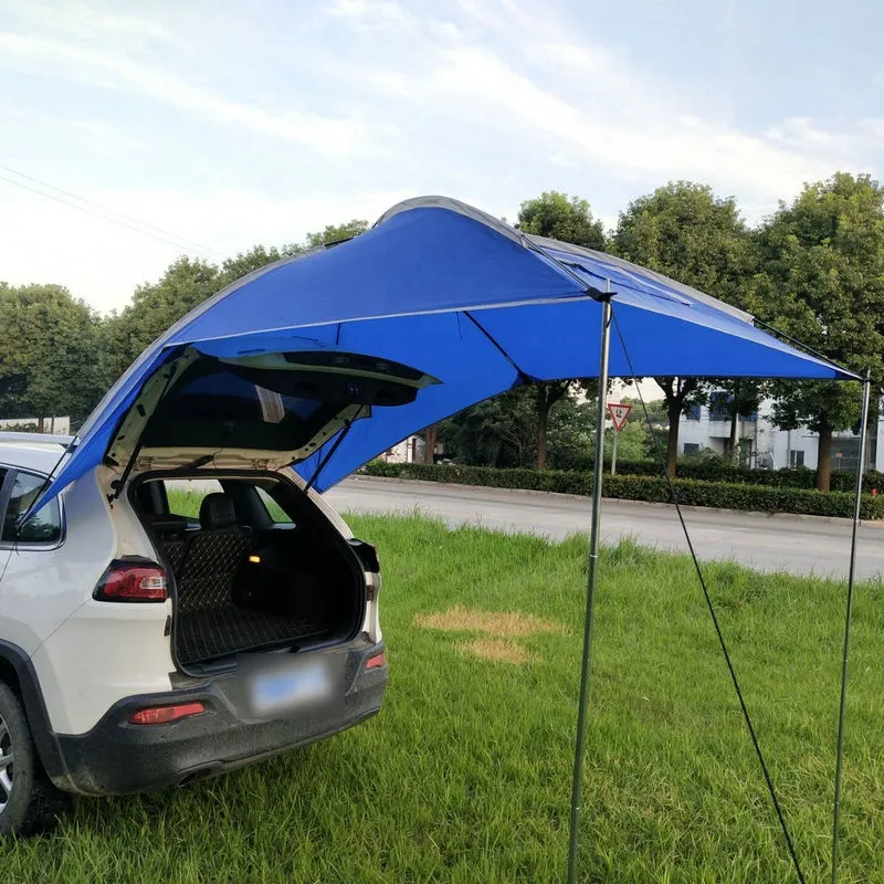 Laduta Portable car rear tent Portable Waterproof Car Rear Tent Outside Camping Shelter Outdoor Car Tent Trailer Tent Roof Top for Beach Lazada PH