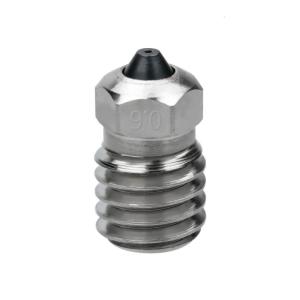 Bimetallic Hardened Steel Nozzle High Heat Conductivity For Lab X1/P1 3D Printers 0.2/0.4/0.6/0.8mm Nozzles 1PC