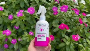 FoxyBae Heat Protectant Spray - with tin - Thermal Protection for up to 450 ° F - More Volume Less Damage - Blow Dry Bliss - 8 Fl Oz