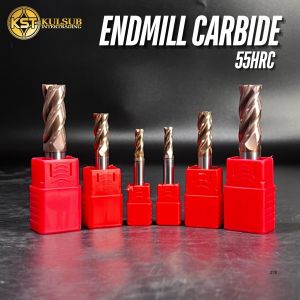 Endmill Carbide 55 HRC เอ็นมิลคาร์ไบด์ 4 ฟัน ขนาด1mm.-6mm. (แกน5)