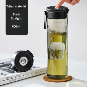 GIANXI TRITAN Material Magnetic Tea Cup Portable Sport With Handle Tea Water Separation Kettle Large Capacity Water Bottle