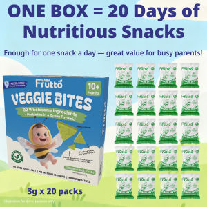 🇸🇬Baby Frutto Veggie Bites 10+ Months–32 Wholesome Ingredients Freeze-Dried Baby Snack 100% Natural