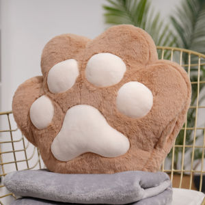 Kawaii Động vật Gấu Chân Gối Dễ thương Nhồi bông Chân Mèo Bàn tay Ấm áp Chăn Sang trọng Ghế Trang trí Nội thất Trẻ em Quà tặng2026