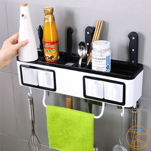 Kệ nhà bếp gia vị dán tường để đũa muỗng dao kéo thìa Ra833 - Kệ máng khăn thớt nồi chảo - Kệ gia vị - Khay để đồ gia vị
